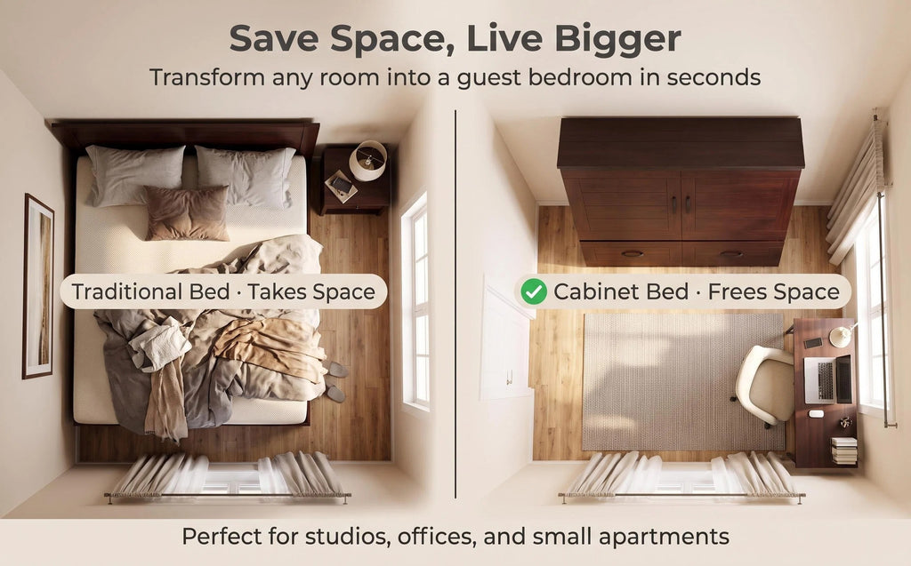 Convertible Cabinet Murphy Bed Space Saving Fold‑Out Cabinet Bed
