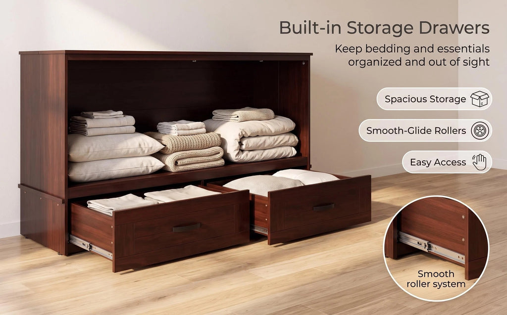 Convertible Cabinet Murphy Bed Space Saving Fold‑Out Cabinet Bed