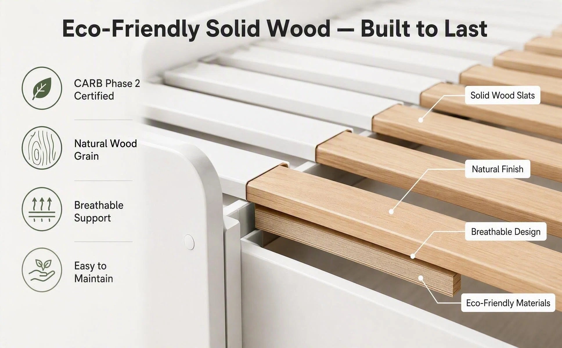 3‑in‑1 Expandable Convertible Bed Frame