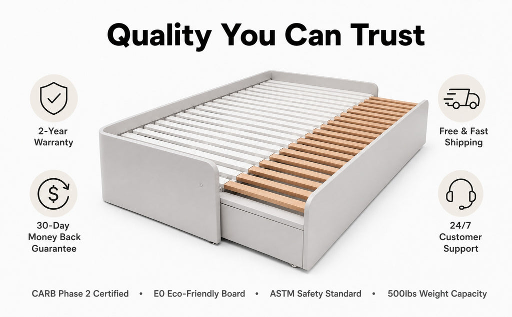 3‑in‑1 Expandable Convertible Bed Frame