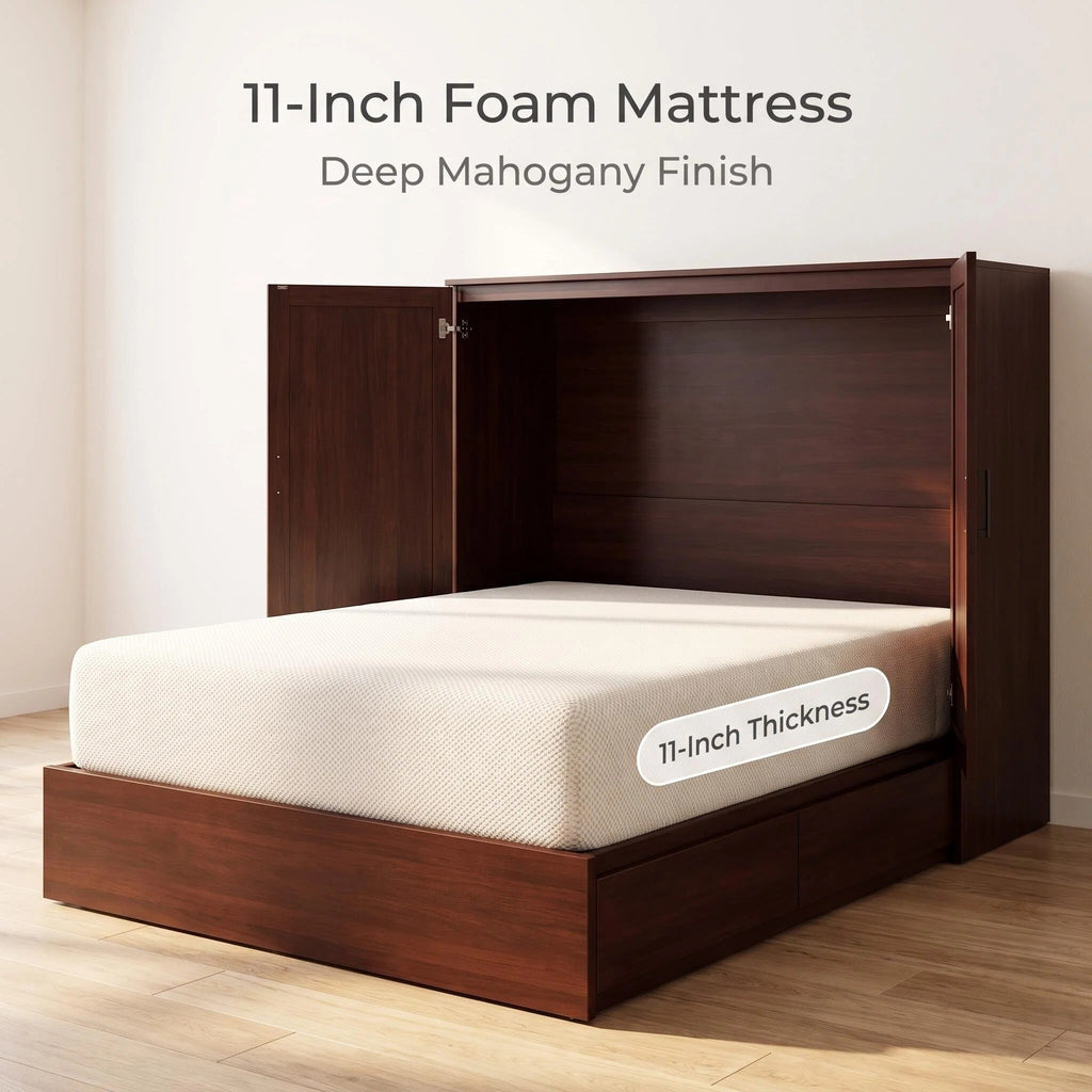 Convertible Cabinet Murphy Bed Space Saving Fold‑Out Cabinet Bed