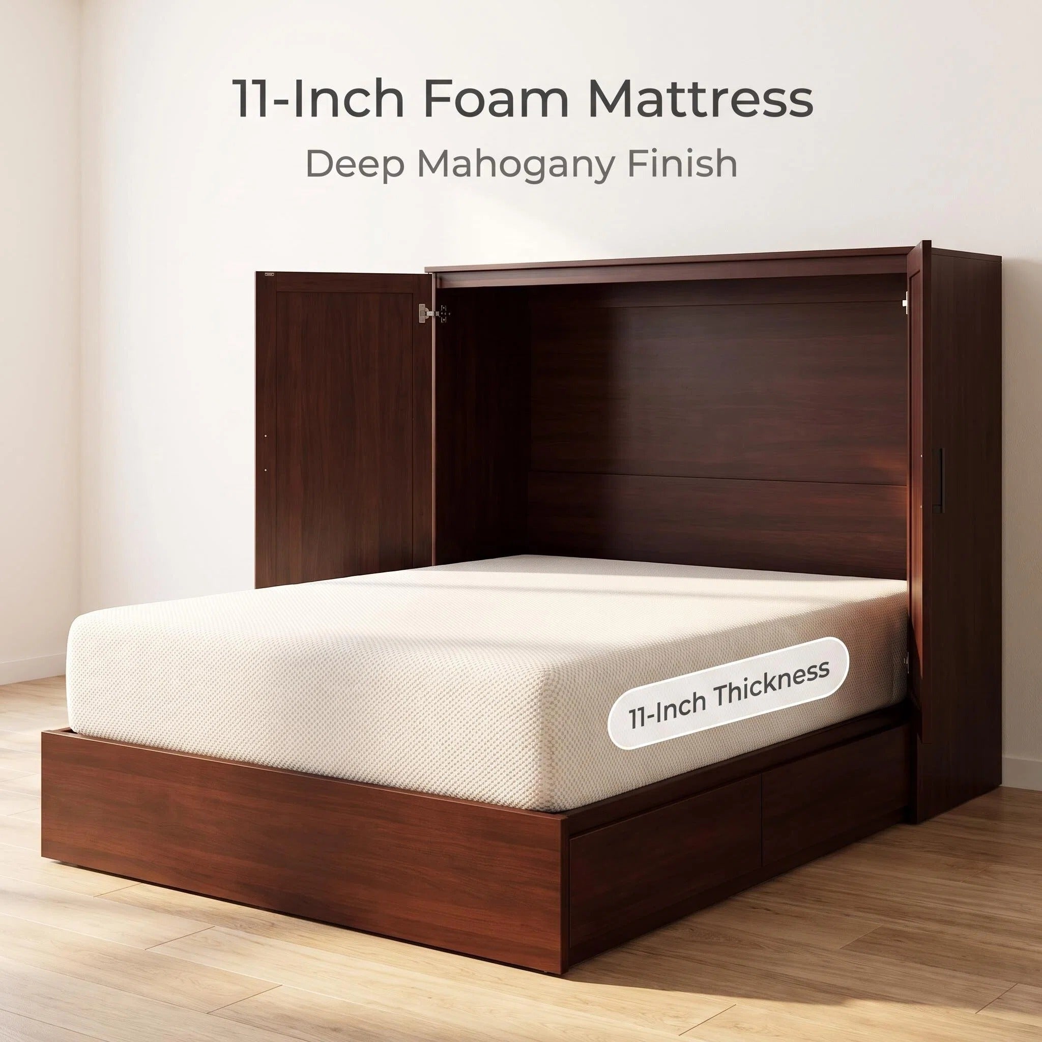 Convertible Cabinet Murphy Bed Space Saving Fold‑Out Cabinet Bed