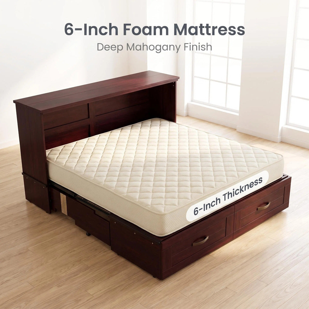 Convertible Cabinet Murphy Bed Space Saving Fold‑Out Cabinet Bed